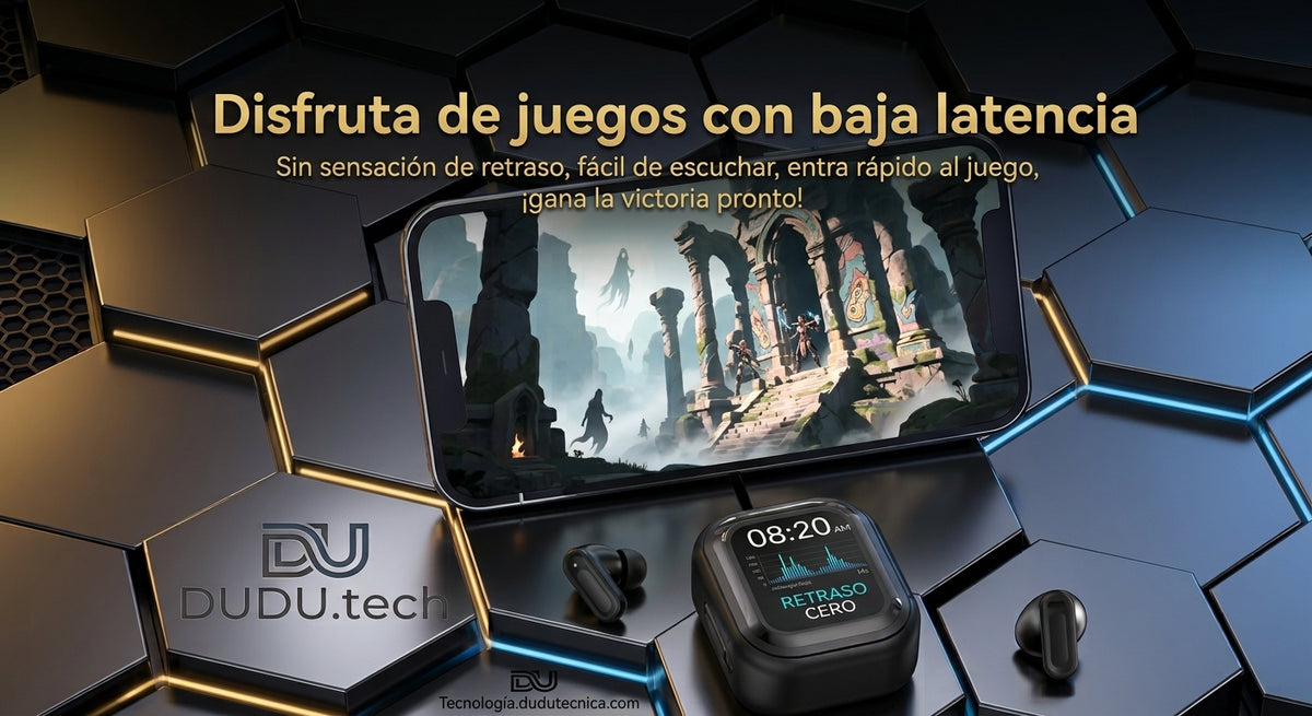 Audífonos con Traductor IA en Tiempo Real - Pantalla Táctil
